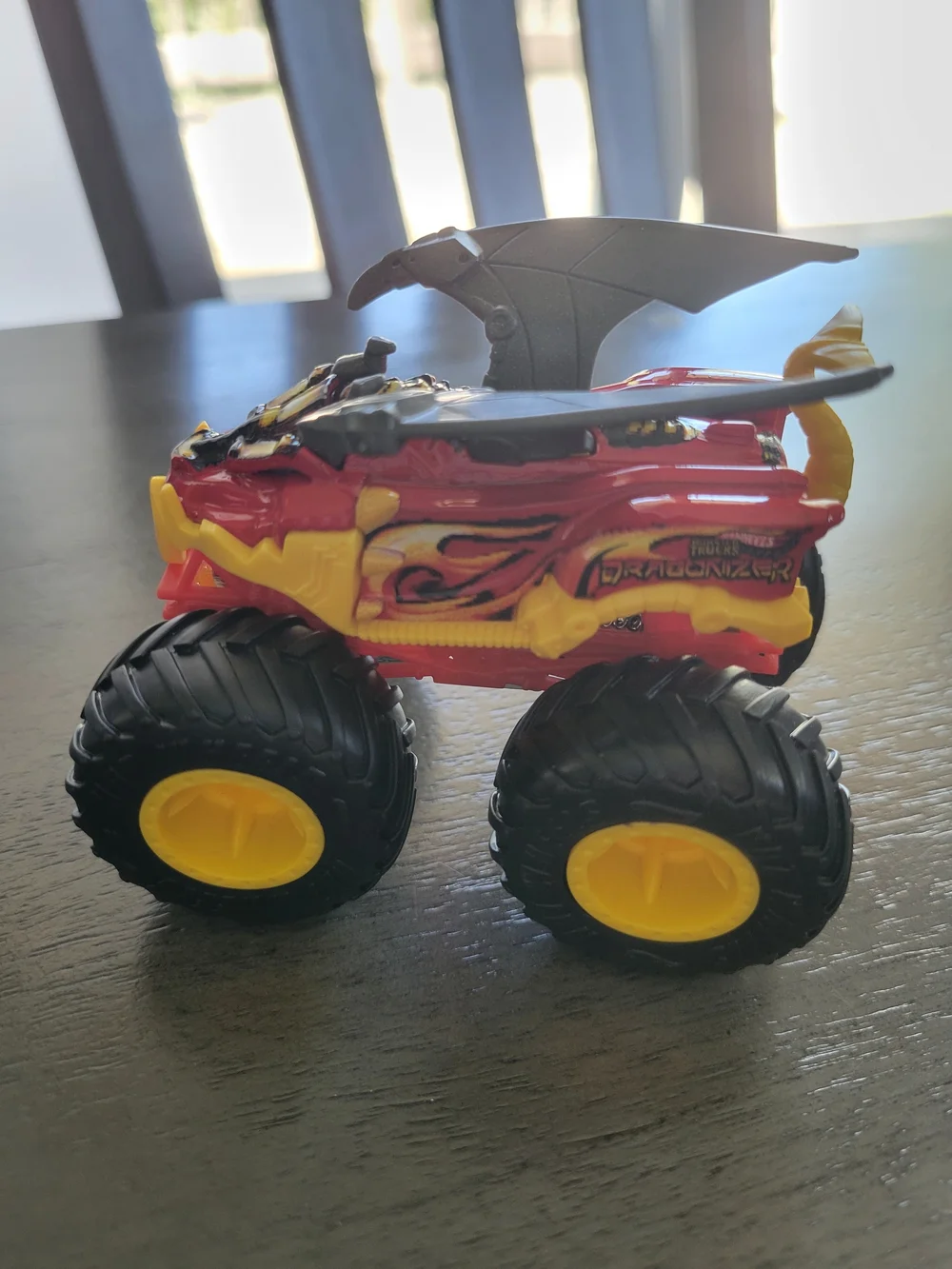 Red and Yellow Monster Truck Kids Toy with Wings